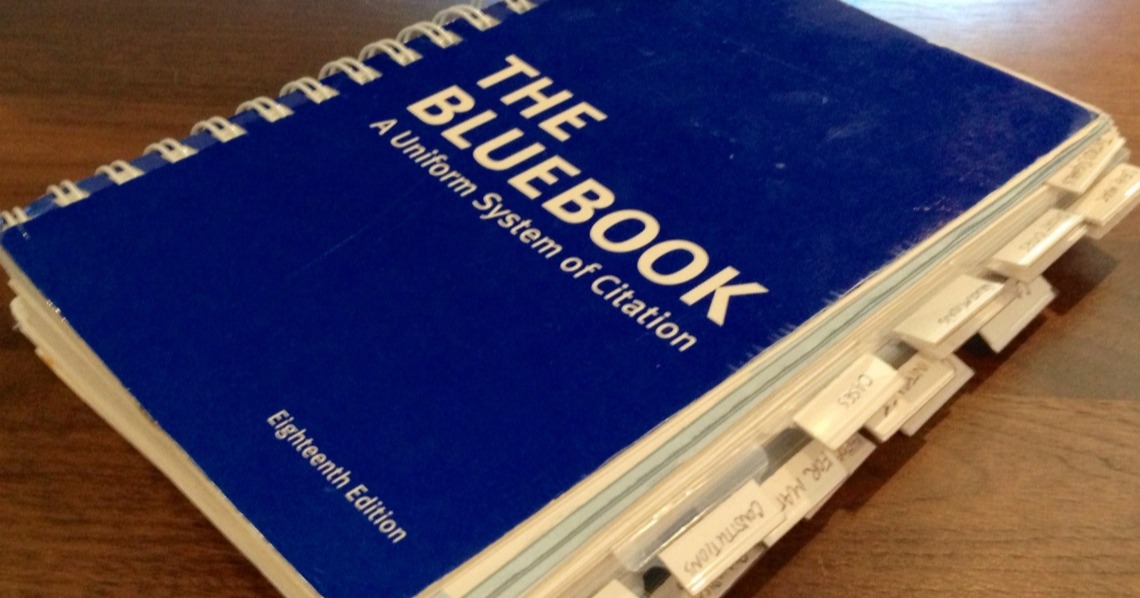 Bluebook Citation To Format Legal Documents And Cases